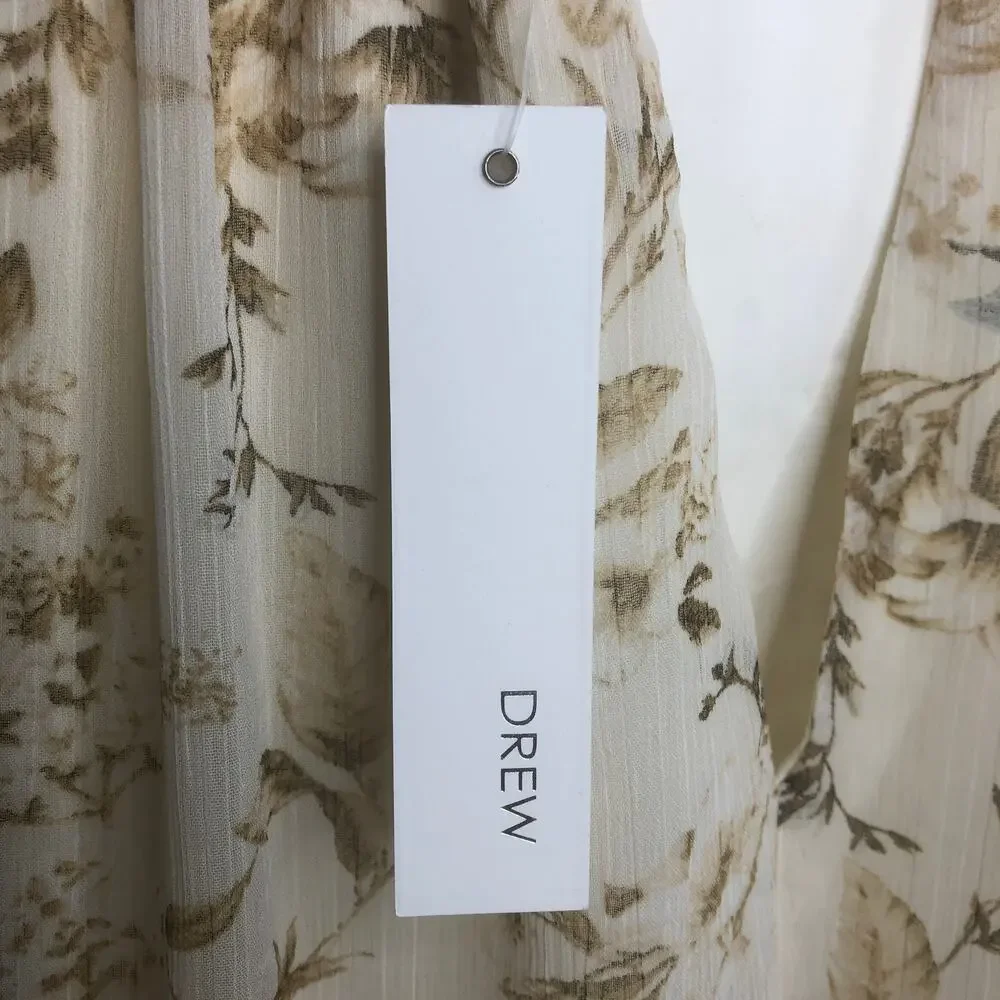 Drew Floral Naomi Vintage Floral Maxi Dress - Size Medium - Picture 12 of 13